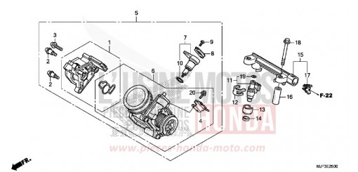 CORPO FARFALLATO CTX700AE di 2014
